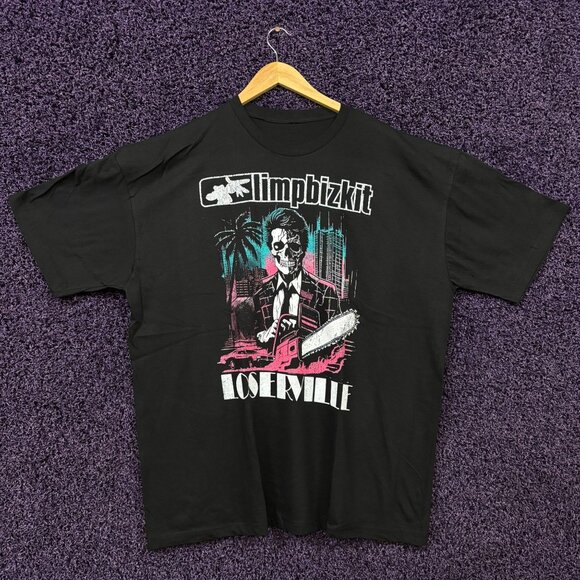 Limp Bizkit Loserville European Tour Poster Band T-Shirt XXL - Picture 1 of 4